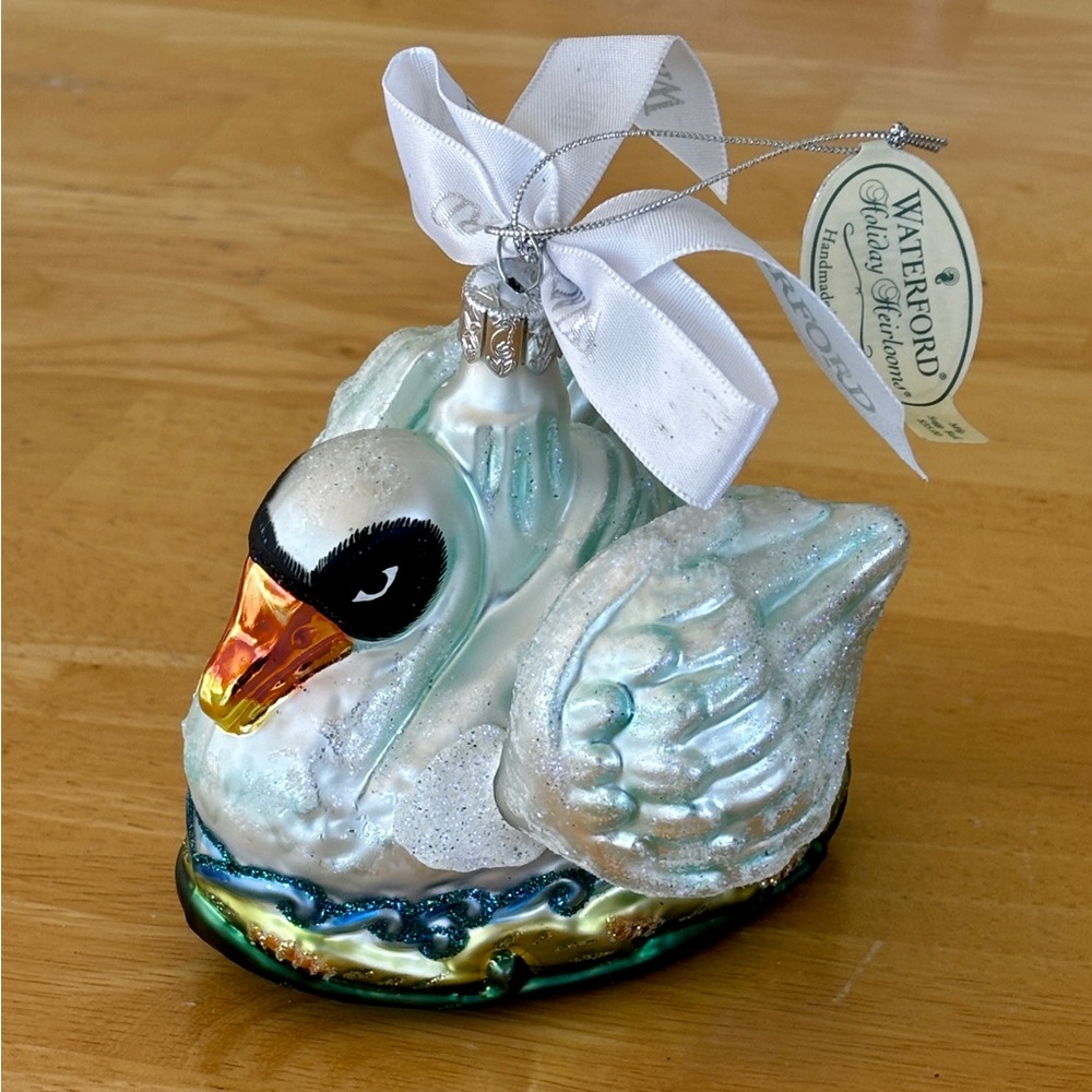 Waterford Holiday Heirlooms "Seven Swans-A-Swimming" ornament,